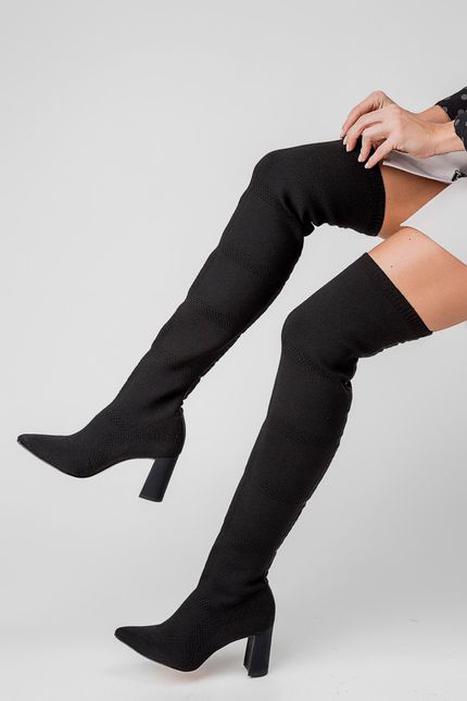 bota over the knee vizzano malha