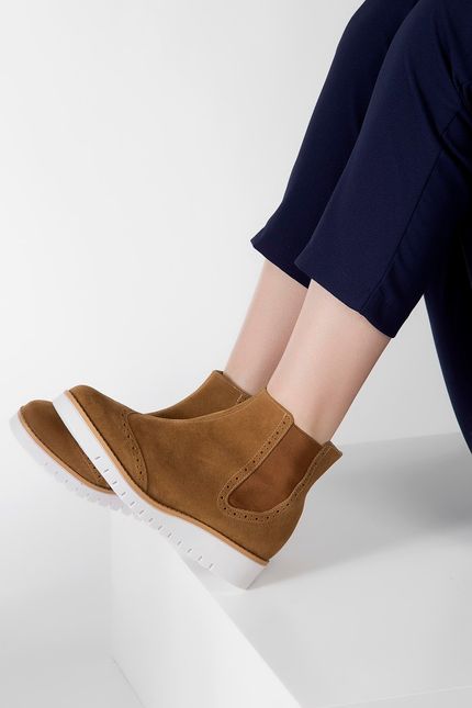 bota beira rio lisa caramelo