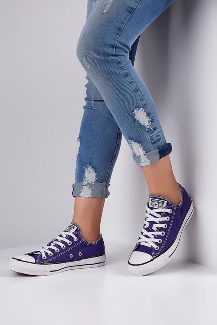 tenis all star roxo cano alto