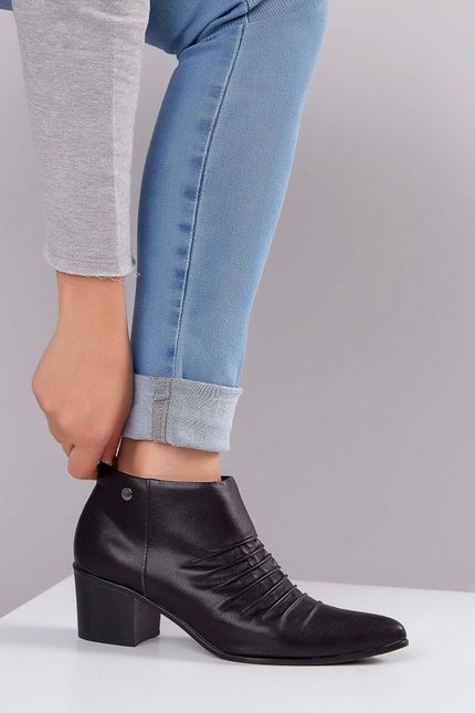 bota cano curto via uno camurça country feminina