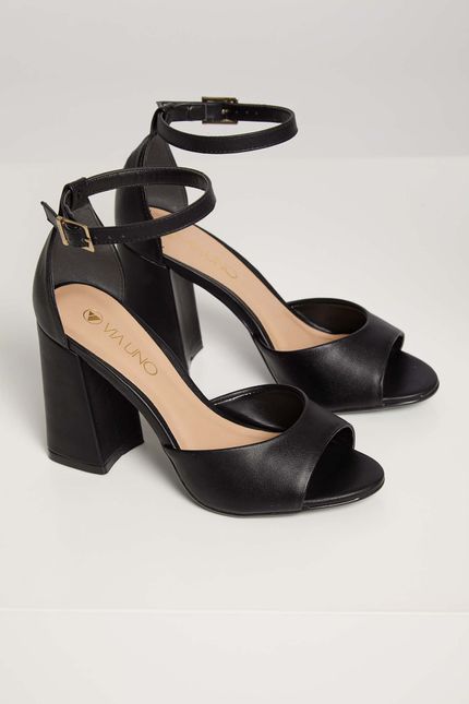 sandalia branca via uno