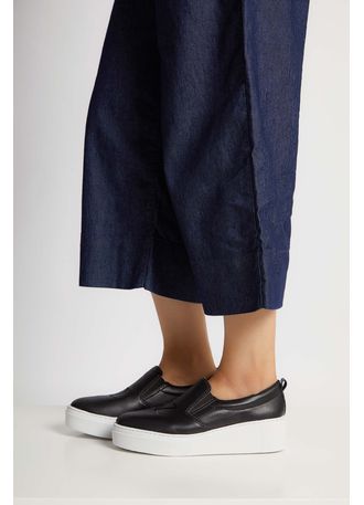 tênis slip on raphaella booz flatform feminino