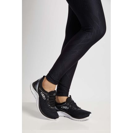tenis feminino preto caminhada