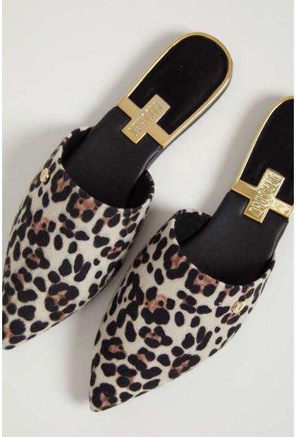 mule animal print vizzano