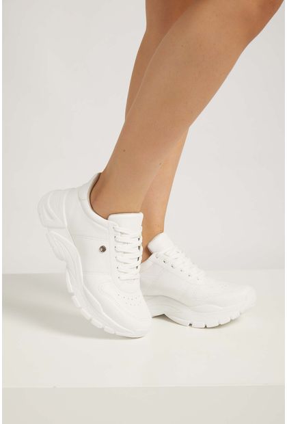 tênis branco chunky
