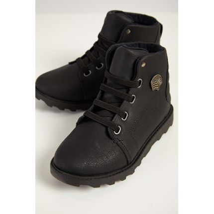 bota preta infantil masculina