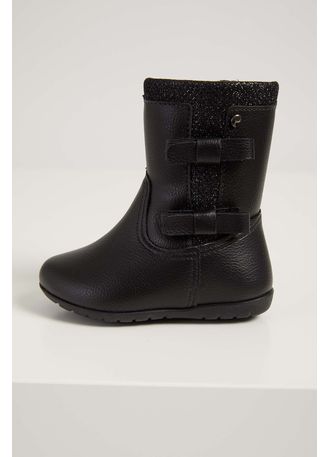 bota preta infantil menina
