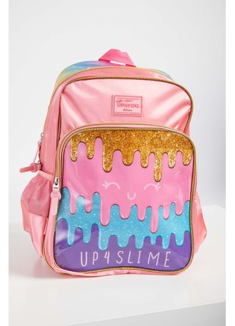 Mochila-Escolar-Menina-Slime-Luxcel-Pink