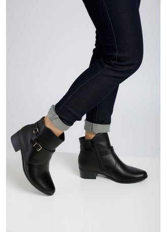 bota ankle boot preta