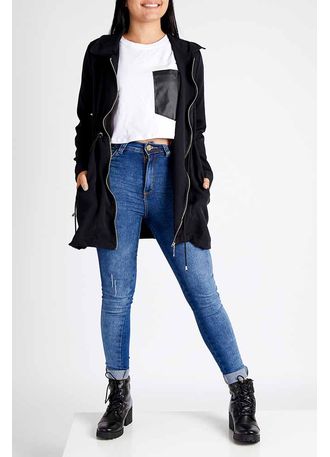 bota coturno feminina com calça jeans