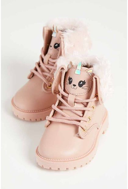 botas infantil feminina cor rosa
