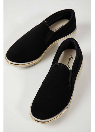 tenis feminino slip on preto