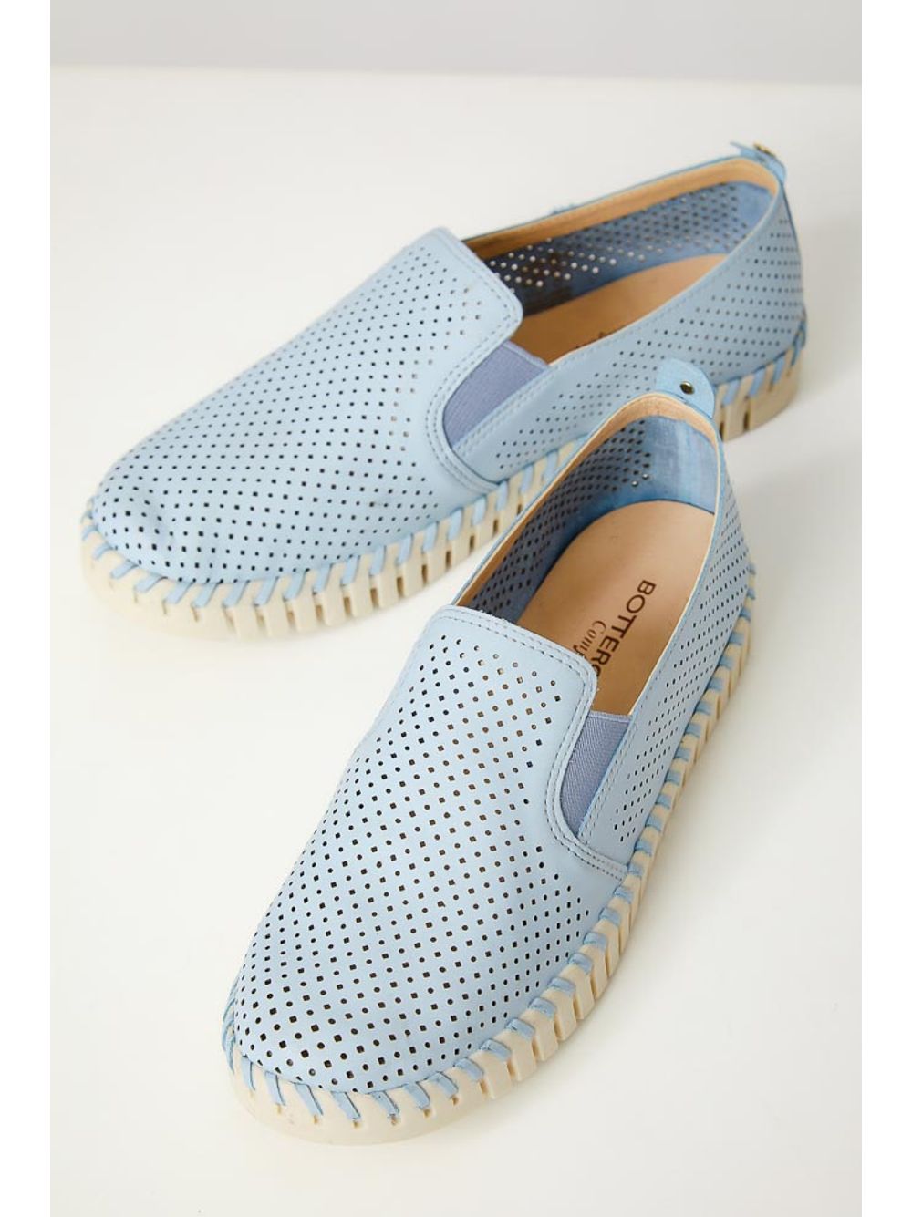 slip on azul feminino