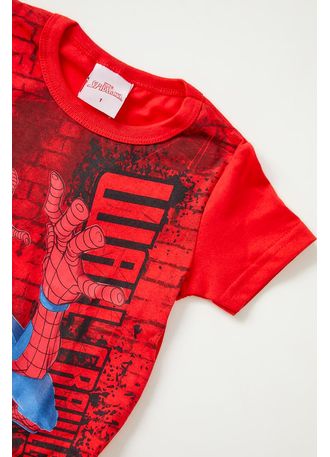 Camiseta-Casual-Manga-Curta-Brandili-Homem-Aranha-Vermelho