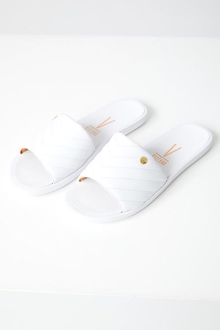 chinelo feminino slide laço vizzano