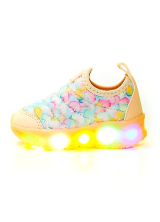 Tênis Led Infantil Menina Novopé 300n250 Rosa - pittol