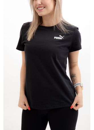 Camiseta-Casual-Feminina-Puma-Small-Logo-Preto
