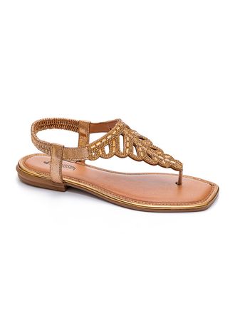 Bege em Calçado Feminino - Sandália - Rasteira MISSISSIPI – pittol