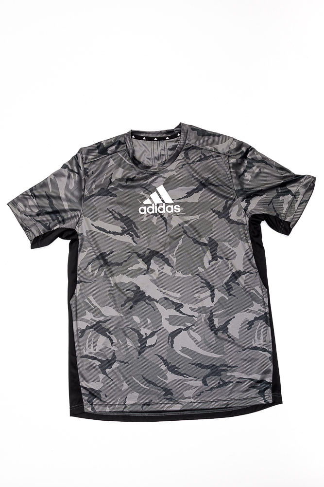 Camiseta-Masculina-Adidas-Aeroready-H28795-Cinza-Escuro