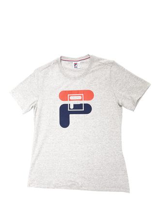 Camiseta-Feminina-Fila-Graphic-F12l034-1333-Cinza