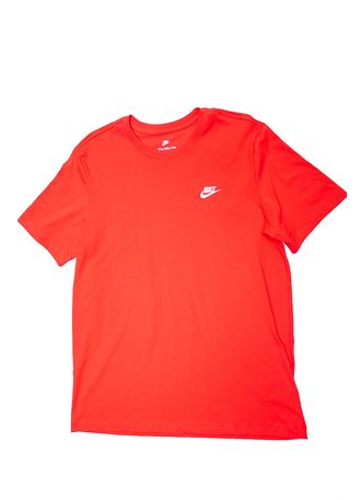 Camiseta-Masculina-Nike-Sportswear-Club-Ar4997-657-Vermelho
