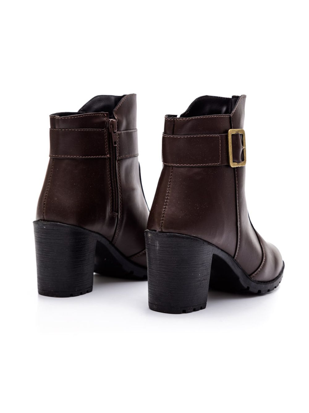 Bota Ankle Boot Tratorada Feminina Chá De Mel 2025 Marrom pittol