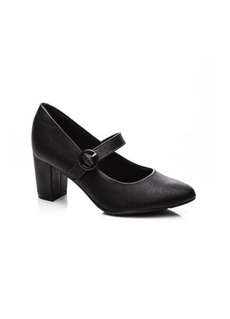 Sapato-Casual-Salto-Medio-Feminino-Modare-Preto