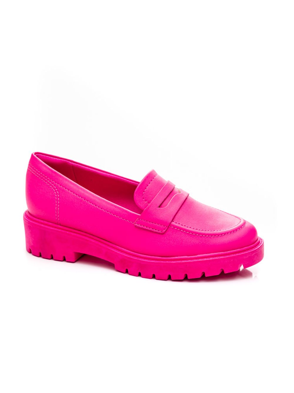 Mocassim Feminino Confort Bico Fino em Couro Pink, KRN SHOES