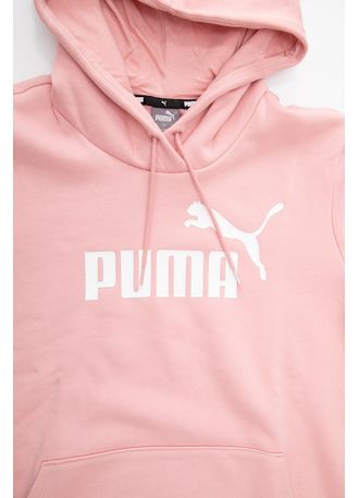 Blusao-Puma-Moleton-Feinino-Essentials-Canguru-586788-80-Rosa