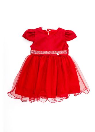 Vestido-Cattai-Rodado-Bebe-Menina-Tule-6506-Vermelho