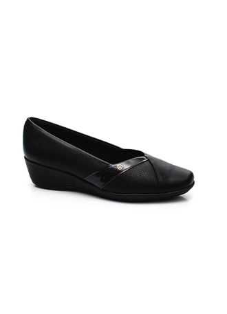 Sapato Conforto Feminino Piccadilly Preto - pittol