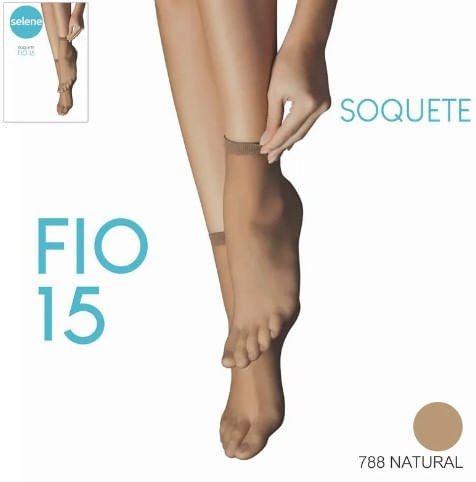Meia-Soquete-Fio-15-Feminina-Selene-9870.001-Nude