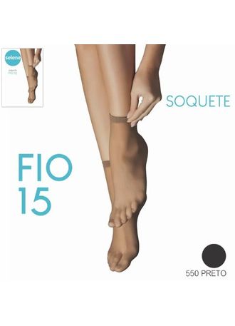 Meia-Soquete-Fio-15-Feminina-Selene-9870.001-Preto-