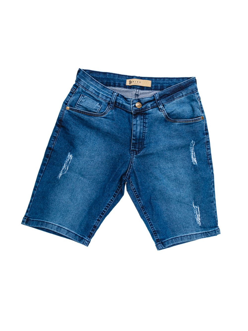 Bermuda Jeans Pitt Masculina Curta 023851020 Azul - pittol