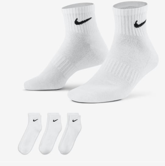 Meia-Nike-Everyday-Cushion-Ankle-Sx7667-100-Branco