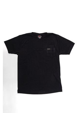 Camiseta-Coral-Reef-Casual-Masculina-Bolso-9397-Preto