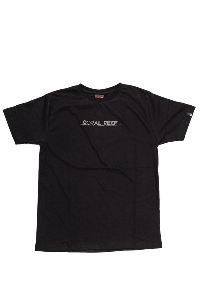 Camiseta-Coral-Reef-Casual-Masculina-Outside-9412-Preto