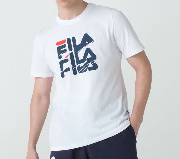 Camiseta-Masculina-Casual-Esportiva-Fila-Branco