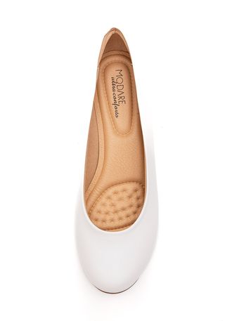 Sapato-Modare-Conforto-Feminino-Salto-Baixo-7032.500-Branco
