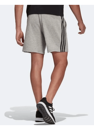 Bermuda-Masculina-Adidas-Essentials-3-Stripes-Gk9599-Cinza