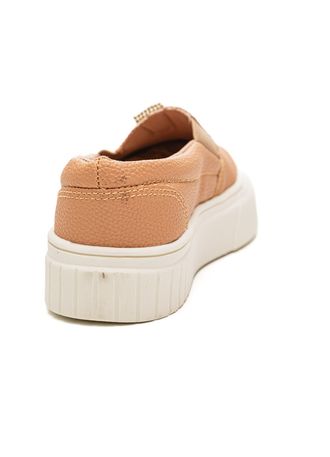 Tenis Yoa Slip On Feminino Platamorma 03-408, Nude