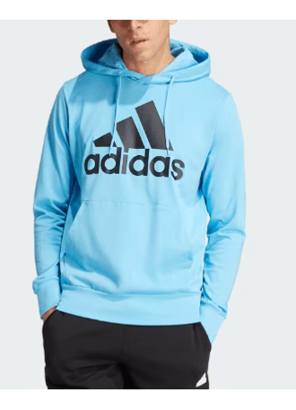 Moletom-Adidas-Capuz-Essentials-Logo-Is1361-Azul-