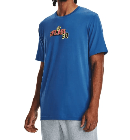 Camiseta-De-Treino-Masculina-Under-Armour-Curry-Splash-Party-1376803-Azul-