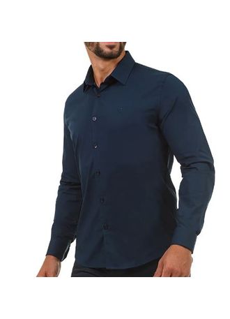 Camisa-Docthos-Masculina-Manga-Longa-Slim-Tricoline-119072-Marinho