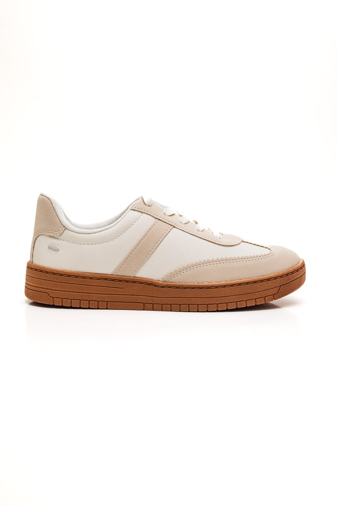 Tenis-Via-Marte-Casual-Feminino-Classic-G9953-Bege