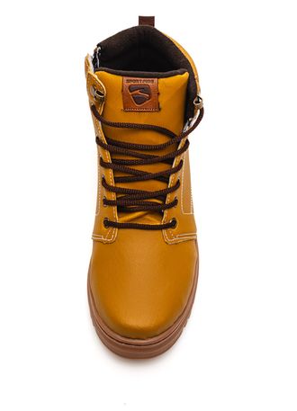 Bota-Sport-Fire-Coturno-Masculino-Ziper-0103api-Amarelo