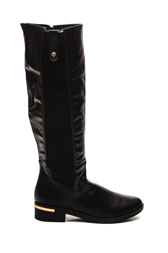 Bota-Bebece-Montaria-Feminina-Cano-Longo-Com-Elastico-T1834222-Preto