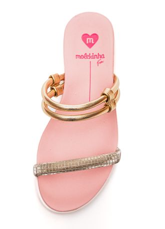 Chinelo Molekinha 2305.1560.27774 Ouro