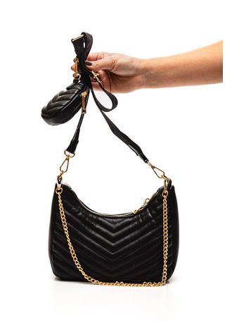 Bolsa-Baguete-Via-Marte-Feminina-Alca-Corrente-Com-Pochete-B2-507-01-Preto