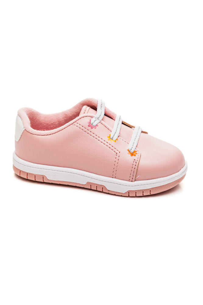 Tenis-Molekinha-Bebe-Casual-Florzinhas-2728.107-Rosa